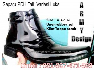 Sepatu PDH tl Variasi Kulit Luks