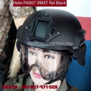 helm PASGT SWAT hitam rel
