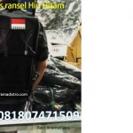 tas hiu hitam tampak depan