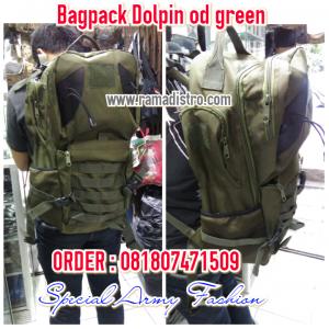 Bagpack Hiu Dolpin Od green