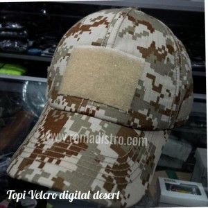 topi velcro digital desert